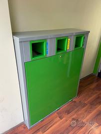 Bidone pattumiera raccolta differenziata per bar