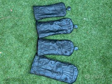 Set coprimazze/headcover da golf "Poker” “carte”
