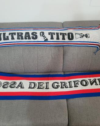 Sciarpe Ultras Sampdoria e Genoa anni 80 