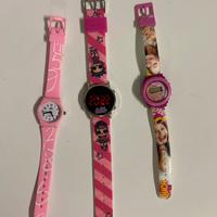 Orologio bambina - LOL e vari set 3 pezzi