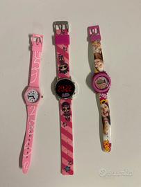Orologio bambina - LOL e vari set 3 pezzi