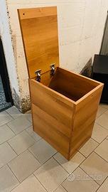 Contenitore in rovere chiaro