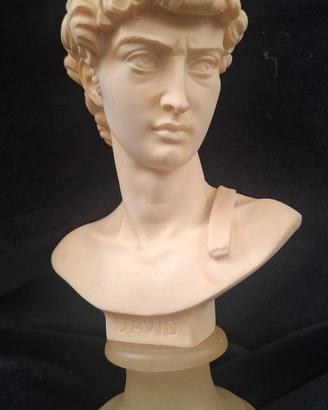 Busto scultura polvere di marmo Il David 