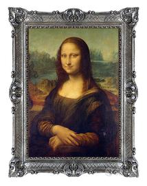 GIOCONDA DI LEONARDO IN CORNICE BAROCCO CM 86x67