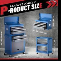 Cassettiera Officina 9 cassetti con blocco ruote