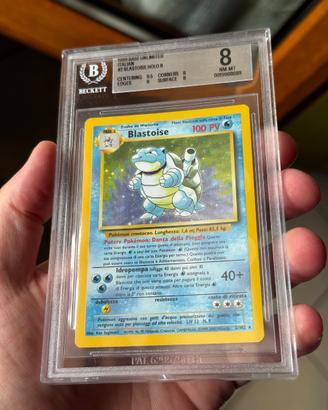 Pokemon Blastoise 2/102 Set Base ITA BGS 8 (noPSA)