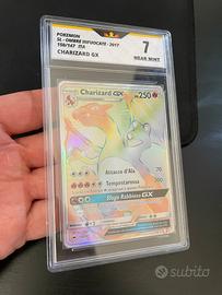 Charizard GX hyper Arcobaleno 150/147 Grado 7