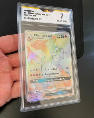 Charizard GX hyper Arcobaleno 150/147 Grado 7