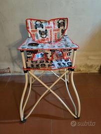 Seggiolone pieghevole per bambini