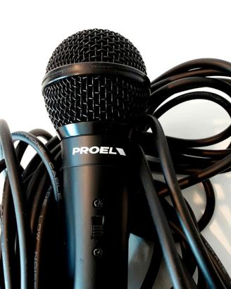 Proel microfono palmare DM800 + Cavo