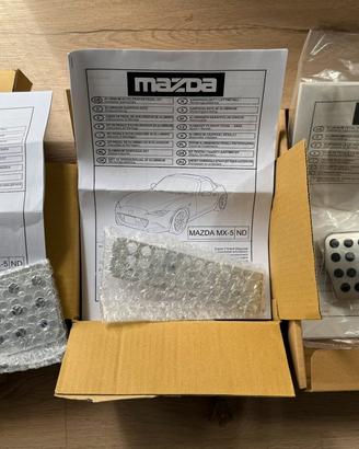 SET ORIGINALE PEDALI ALLUMINIO MAZDA MX-5 4a SERIE