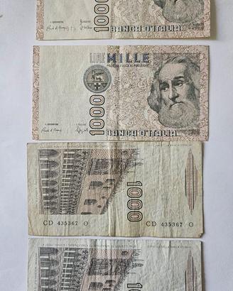 1000 LIRE (10 BANCONOTE) MARCO POLO VARI ANNI