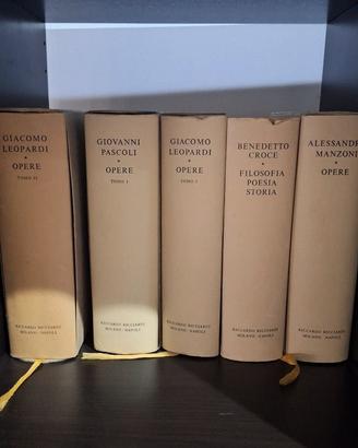 cinque volumi collana editoriale"La Letteratura It