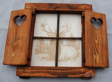 Finestrella. Cervo effetto 3d