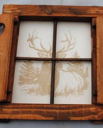 Finestrella. Cervo effetto 3d