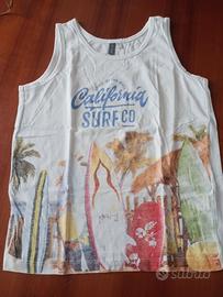 Canottiera fantasia chiara marca Melby anni 10