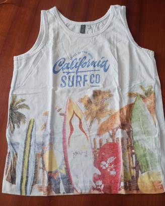 Canottiera fantasia chiara marca Melby anni 10