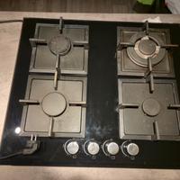 Piano cottura a Gas 4 Fornelli e set di Pentole 