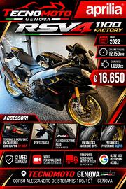 Aprilia RSV4 1100 FACTORY 12 MESI GARANZIA SCARICO