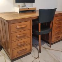 Scrivania + sedia Antonio Ferretti Milano anni 40