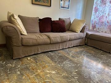 Divano letto matrimoniale Confalone in lino