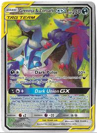 Carta Pokemon Greninja Zoroark GX 201/214