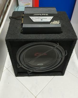 Subwoofer e Amplificatore Alpine