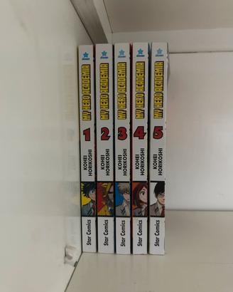My hero academia: volumi dal 1-5