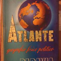 atlante geografico fisico politico paravia 1957