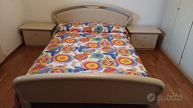 letto alla francese comodini cassettiera-scrivania