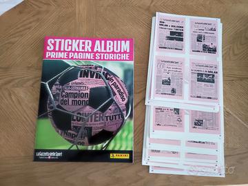 Album Panini prime pagine Gazzetta dello Sport