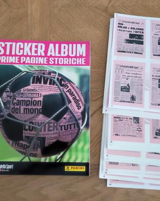 Album Panini prime pagine Gazzetta dello Sport