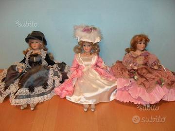 Bambole ceramica serie Victorian Dolls