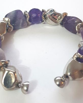 Braccialetto vintage anni ’60 viola a calamita