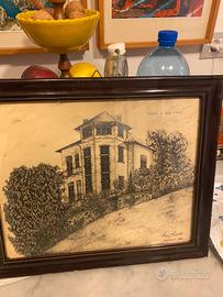 Disegno di Villa del 1932 MUZZANO geom Ramella