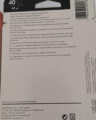 CARTUCCIA PER STAMPANTE HP NERO