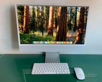 Apple I-Mac 24* M1 8 CPU 8 GPU 256Gb 2021 Argento