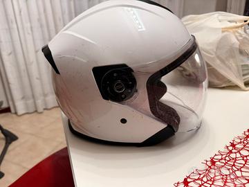 Casco Jet Origine bianco lucido con Bluetooth