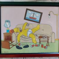 Quadro Homer Simpson serie TV cartoni I Simpson