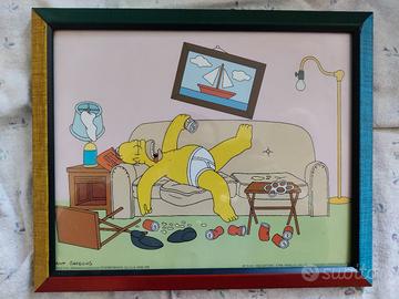 Quadro Homer Simpson serie TV cartoni I Simpson