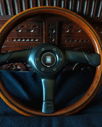 Volante Nardi Torino gara pelle / legno 365mm 