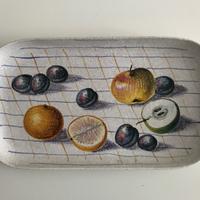 Piatti rettangolari ceramica anni '50