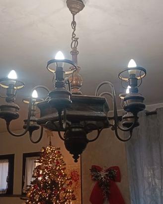 lampadario arte povera