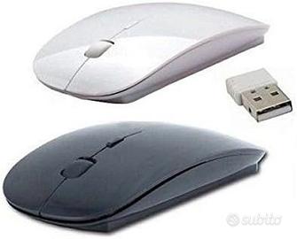 Mouse Wireless Ottico 1600 DPI USB per PC Mac