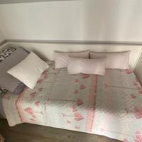 Letto singolo con 2 letto estraibile