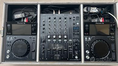 Pioneer DJ 2x XDJ-700 + DJM-750MK2 + Flight Case
