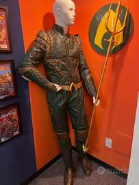 Cosplay Aquaman con scarpe e tridente