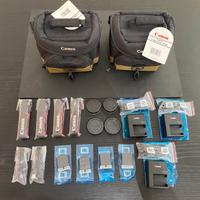 Kit accessori Canon Originali NUOVI batterie borse