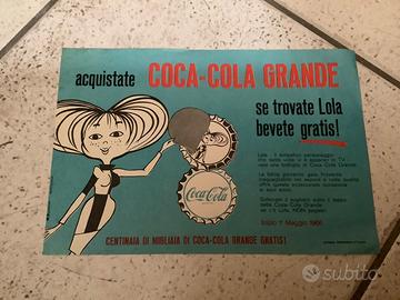 Volantino pubblicitario originale Coca Cola ‘1966