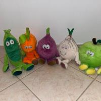 peluche vari ortaggi e animali 